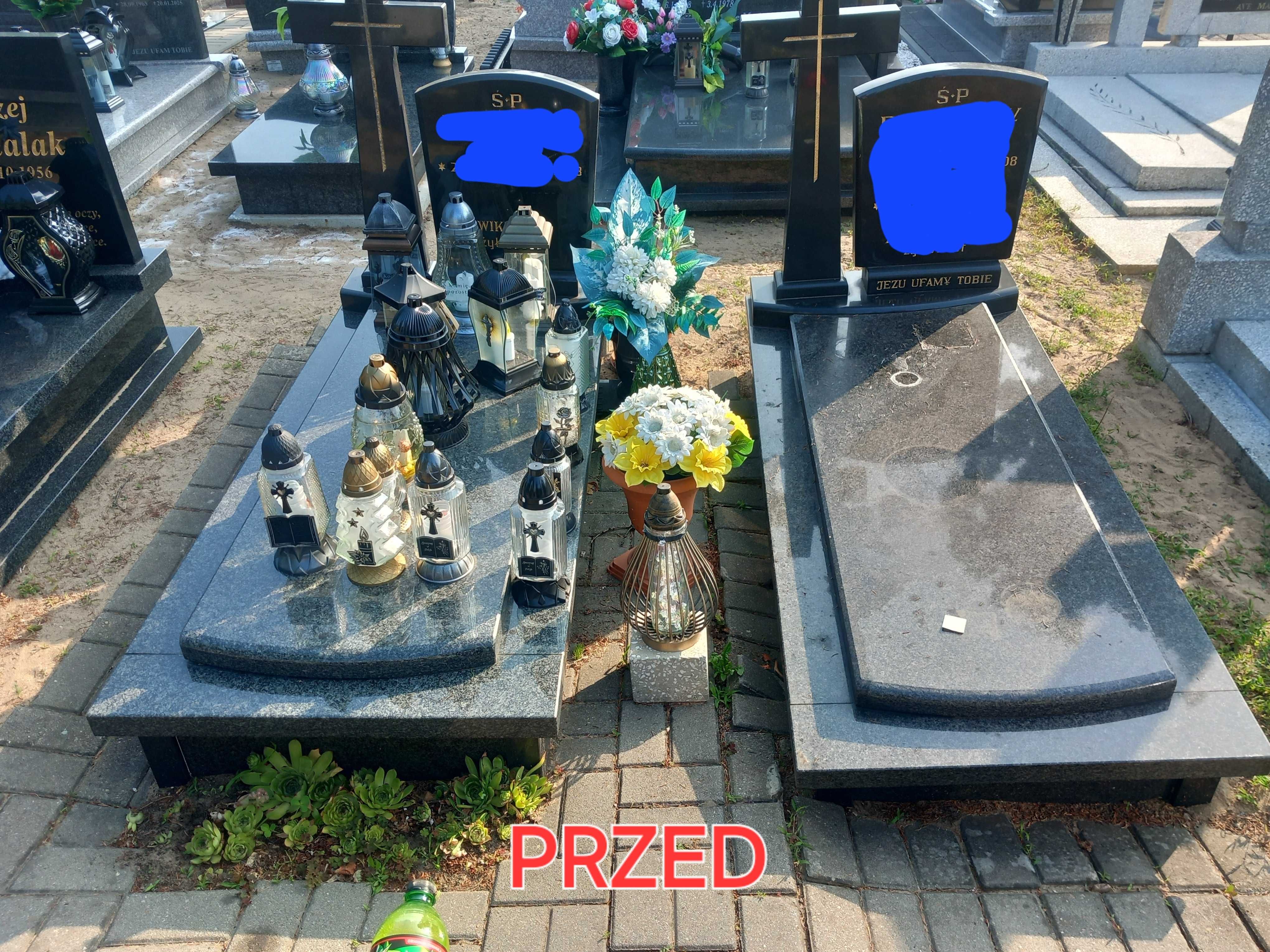 Podnoszenie nagrobków, malowanie lier itp.