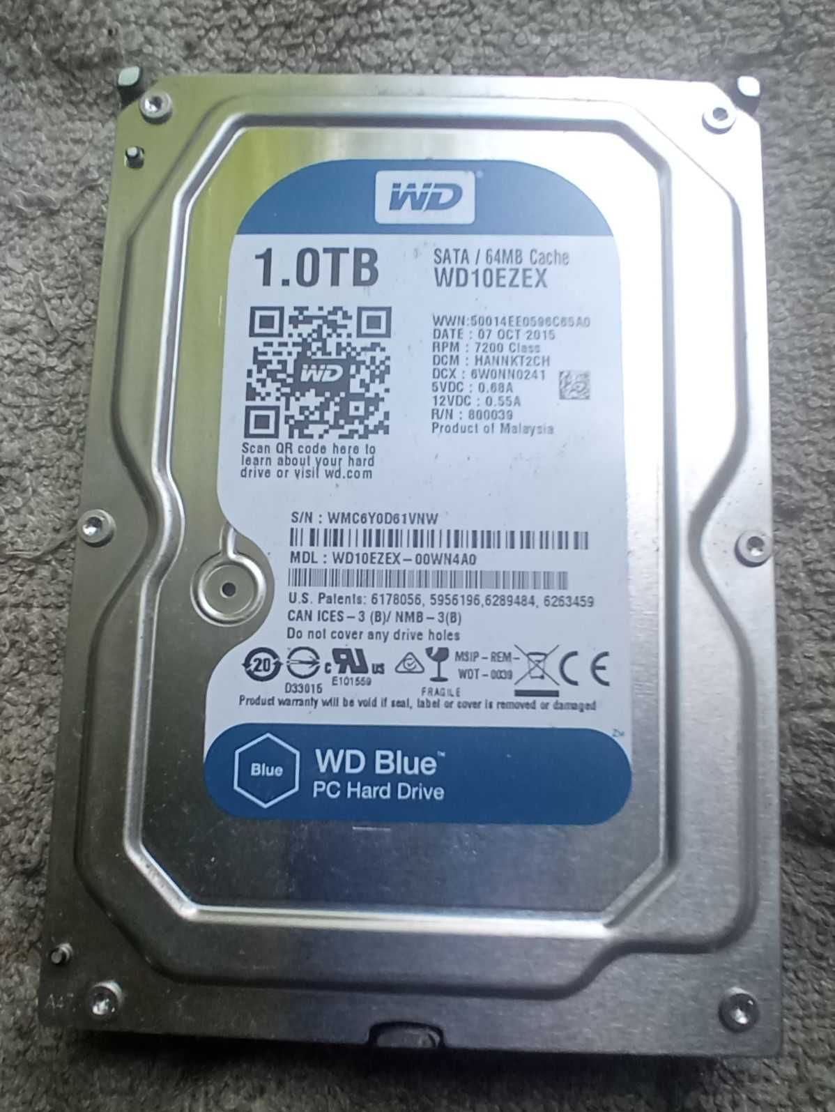(WD) dysk do komputera stacjonarnego: !TB - 1.000 GB (3.5 cala)