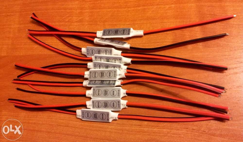 Mini KONTROLER LED ściemniacz do 5630 taśma 3528 12V 6A RGB max 144W