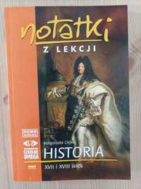 Sprzedam Notatki z lekcji. Historia. XVII i XVIII wiek