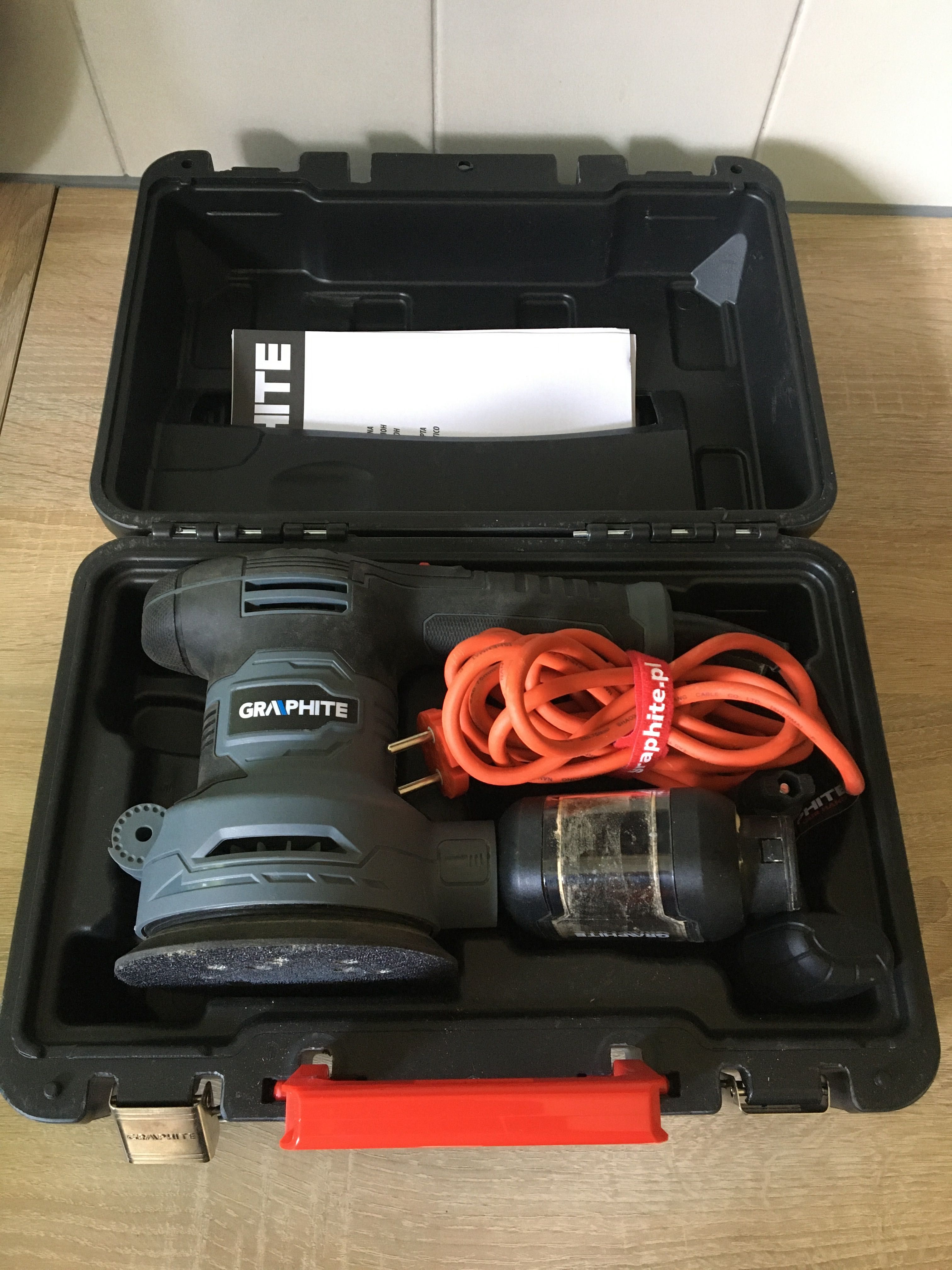 Szlifierka mimośrodowa Graphite 450W,na gwarancji!