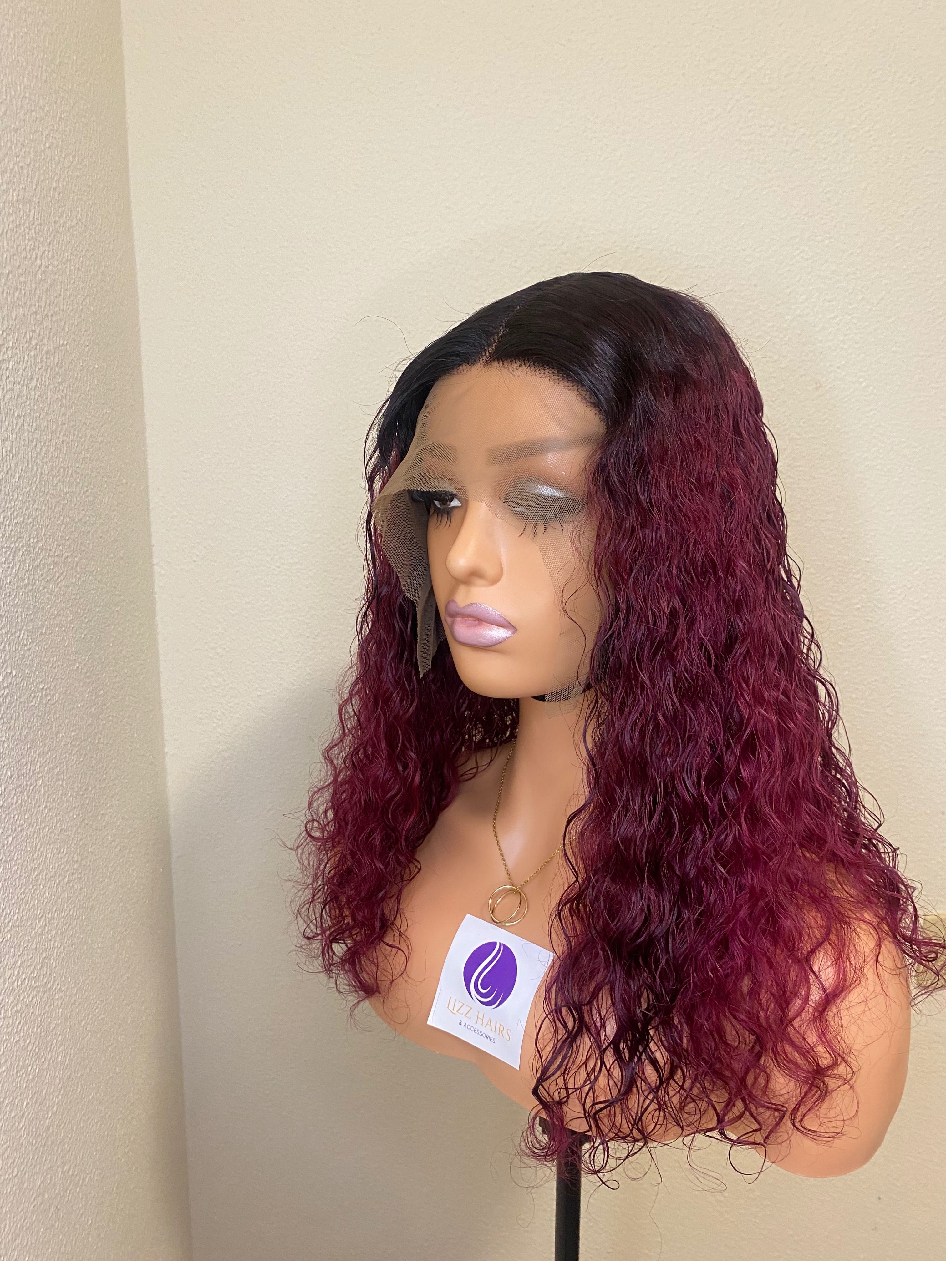 100% human hair curly wig