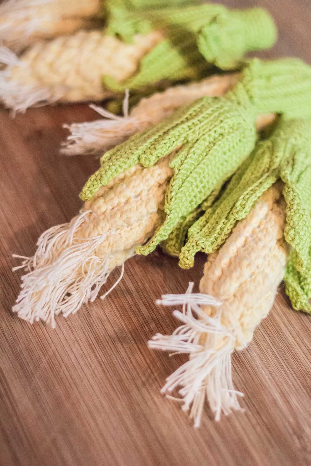 Kukurydza - warzywa handmade - szydełko