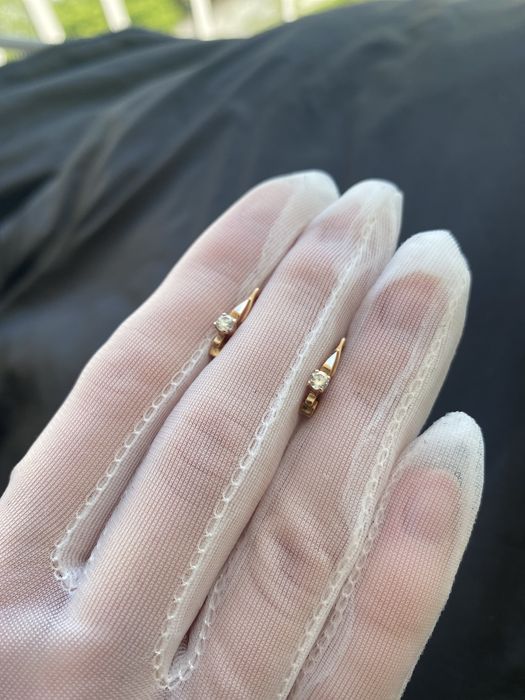 Сережки золотые 583 проба