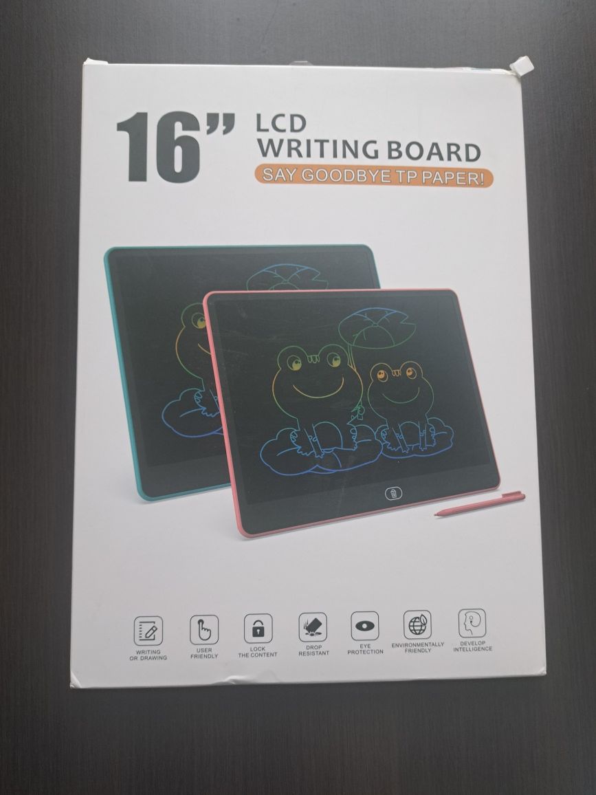 Tablica do pisania LCD 16" różowa