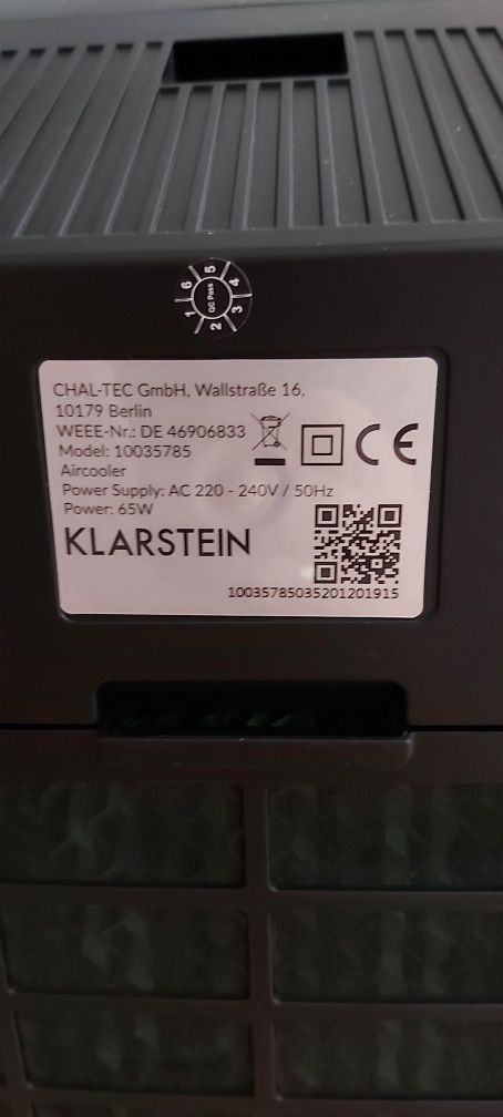 Klimator Klarstein IceWind Plus, Czarny