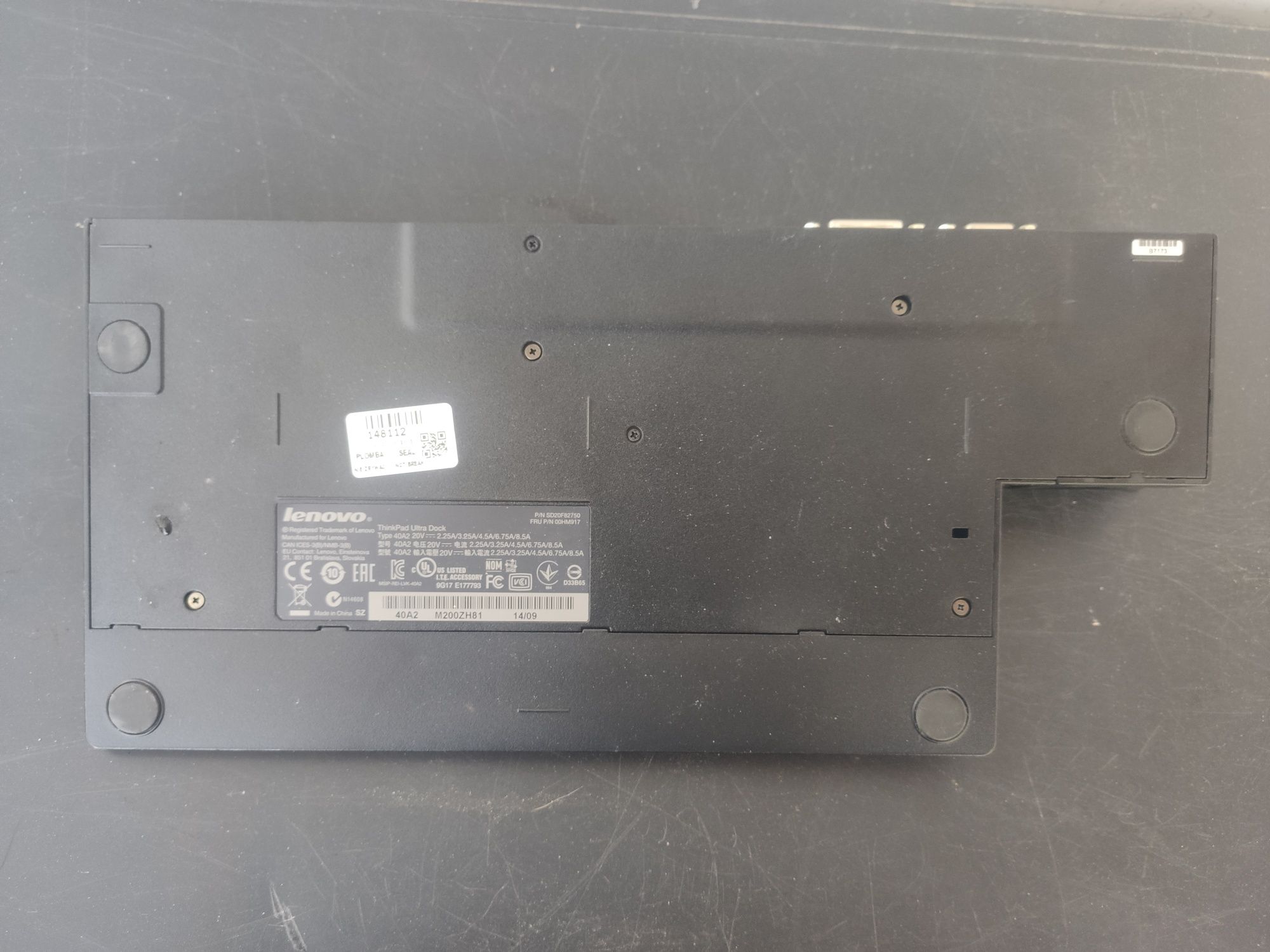 Stacja dokujaca lenovo 40a2 z zasilaczem 90w ultradock 2xDP 1xHDMI