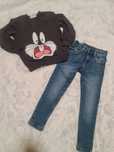 Reserved * zestaw * Bluza * jeansy * 116