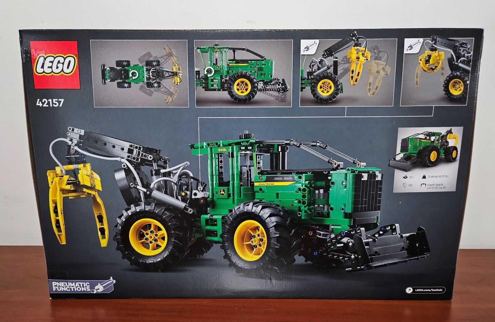 LEGO Technic 42157 Skidder John Deere 948L-II funções pneumáticas