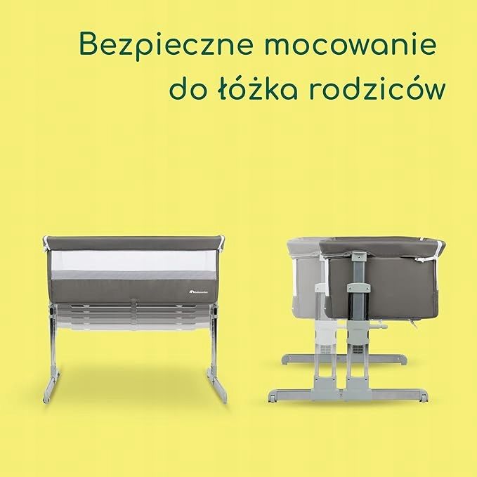Łóżko Bebe Confort Calidoo 70 x 82,5 cm odcienie szarości