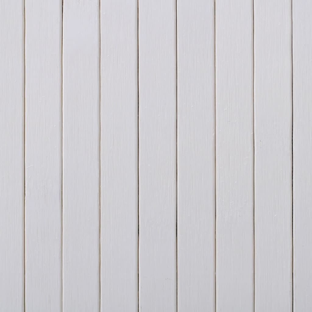 Parawan bambusowy biały na filcu 250x200