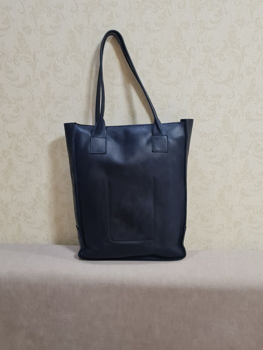 Сумка шопер натуральная кожа ручная работа