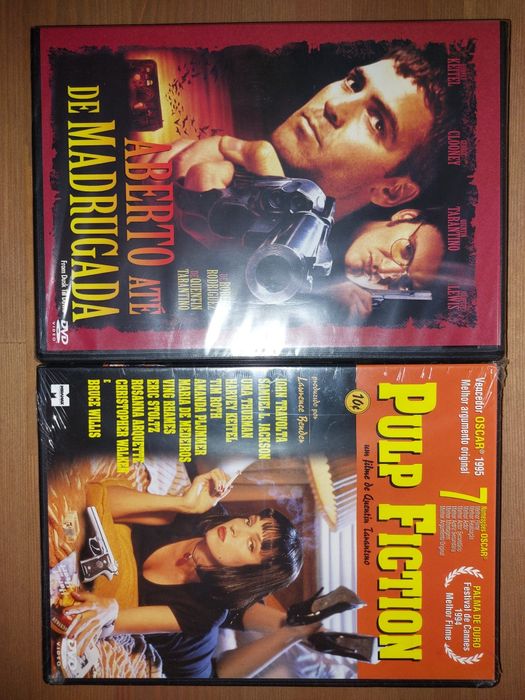 DVDs NOVOS e SELADOS Tarantino "Pulp Fiction & Aberto até Madrugada "