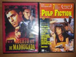 DVDs NOVOS e SELADOS Tarantino "Pulp Fiction & Aberto até Madrugada "