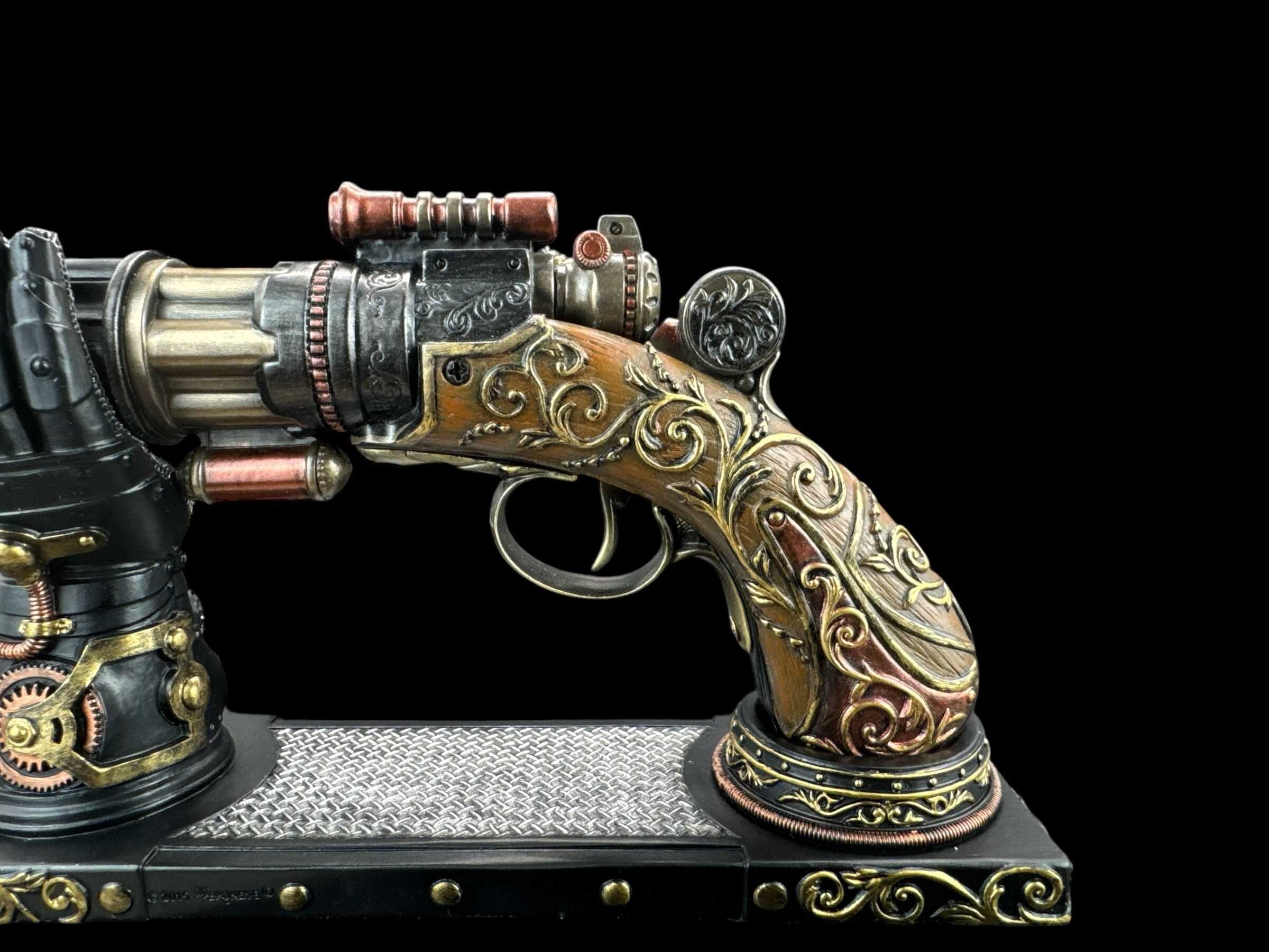 Pistolet rewolwer na stojaku Steampunk Veronese WU76919YA