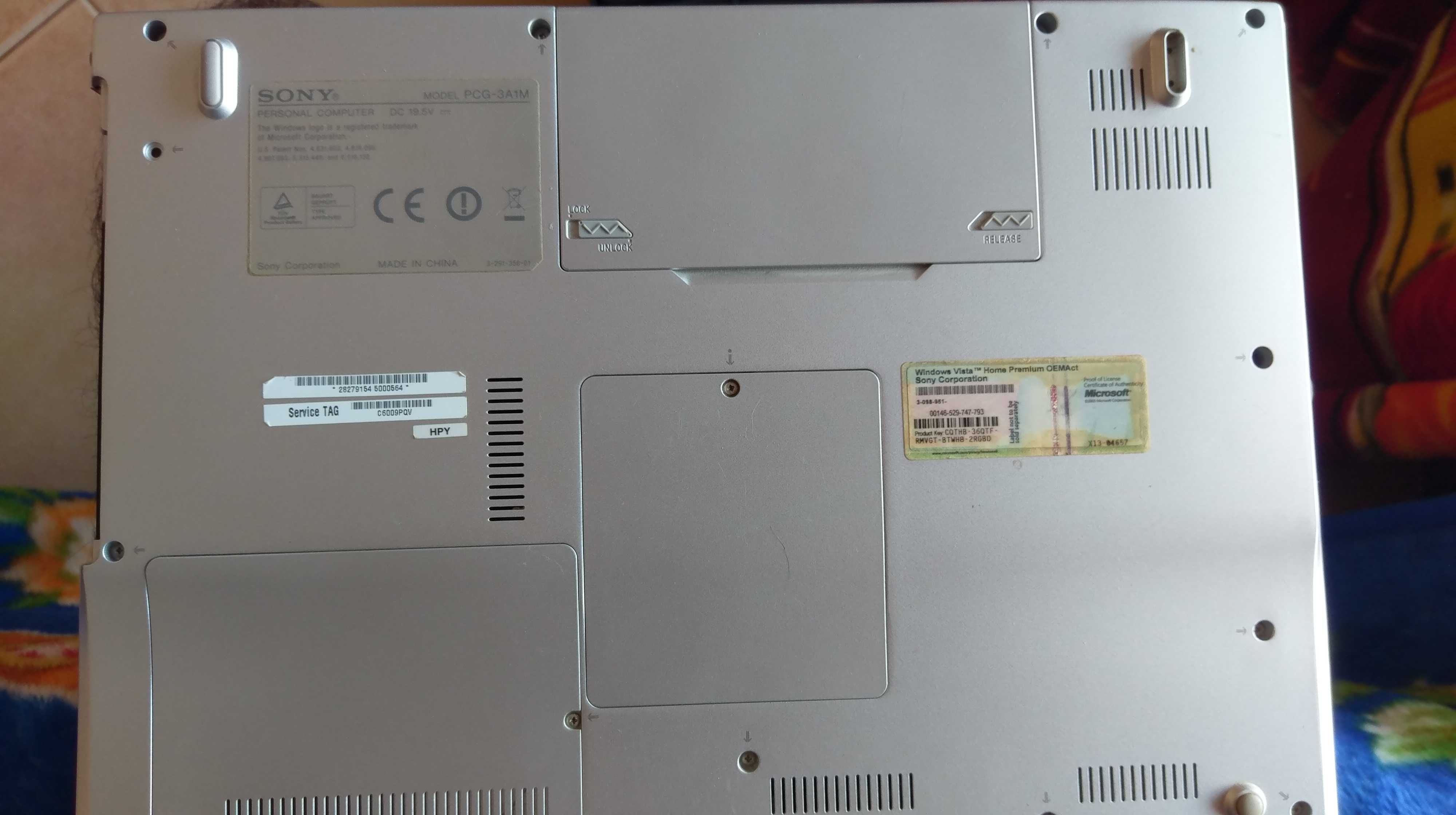 Portatil Sony Vaio VGN-FZ38M para peças