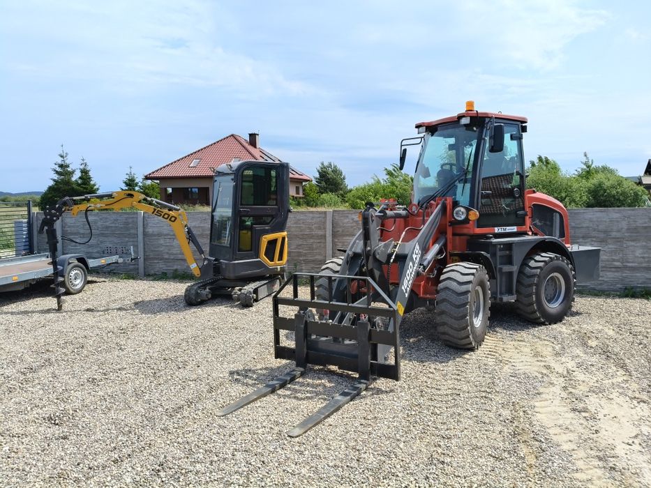 Wynajem koparki minikoparki Wiertni chwytak do yomb