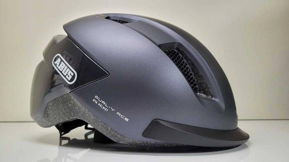 Kask rowerowy Abus Purl-y ACE LED Titan rozmiar L 57-61cm