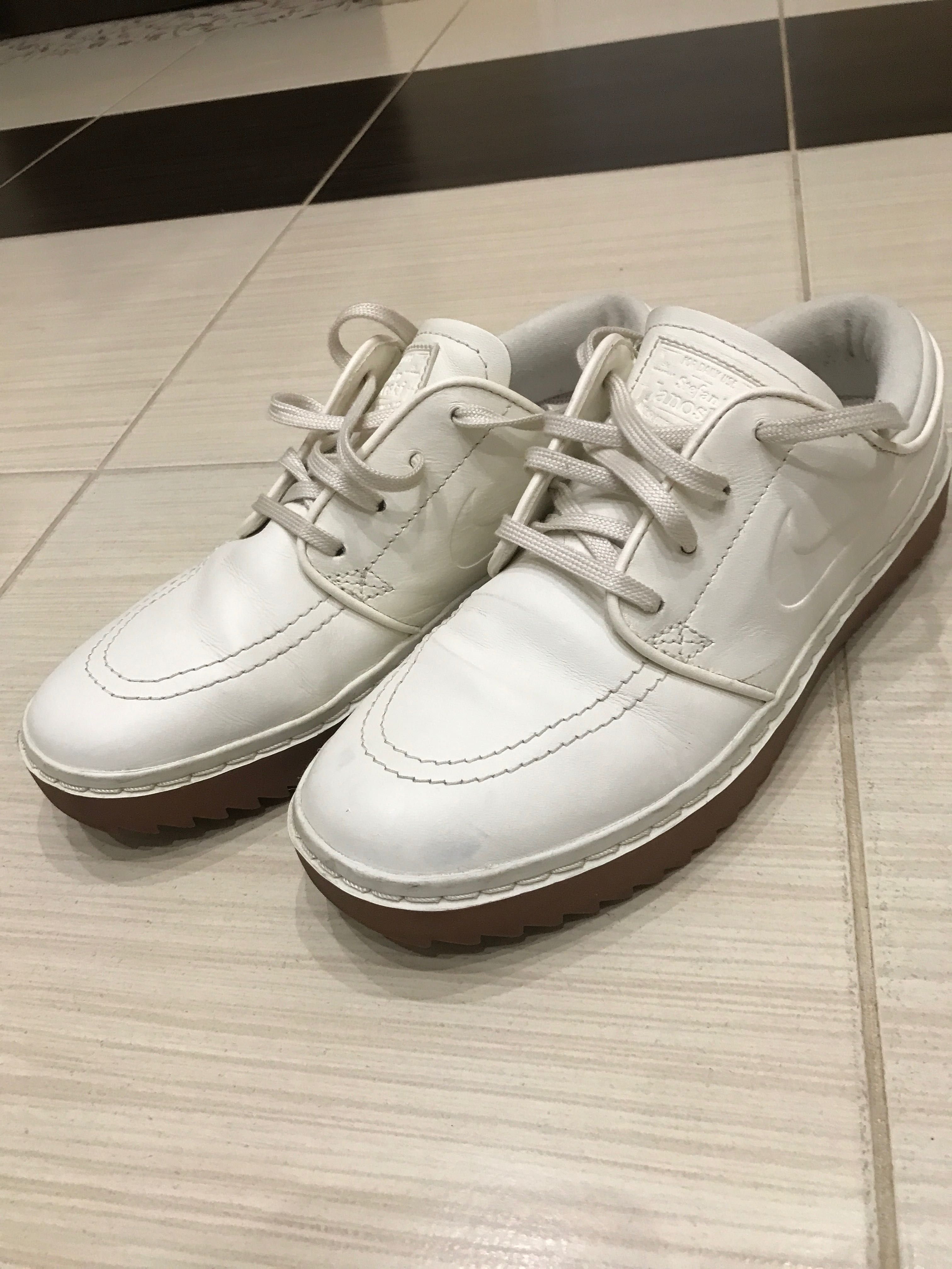 Nike Janoski G Sail Gum Leather Spikeless Golf Shoes