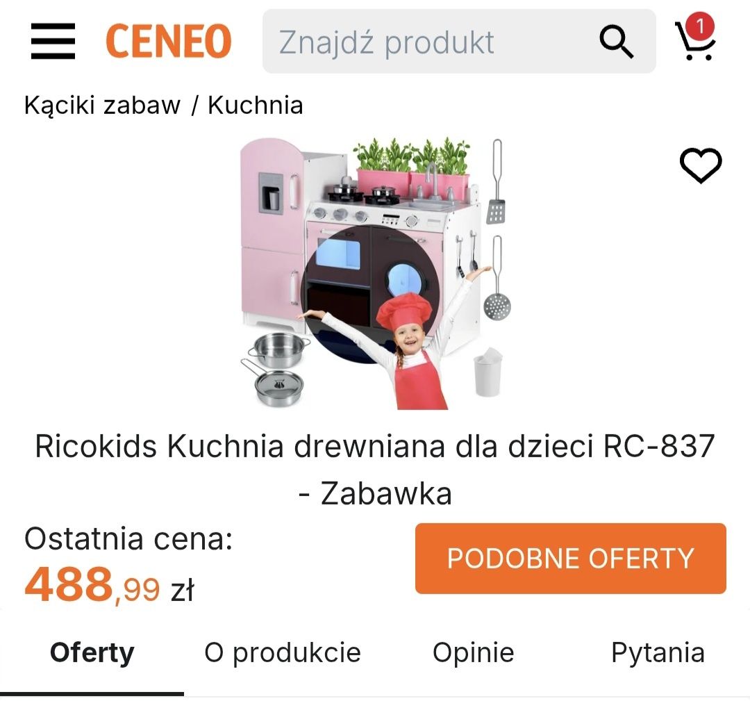 Kuchnia drewniana dla dzieci