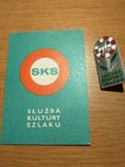 Służba Kultury Szlaku PTTK legitymacja i przypinka SKS unikat