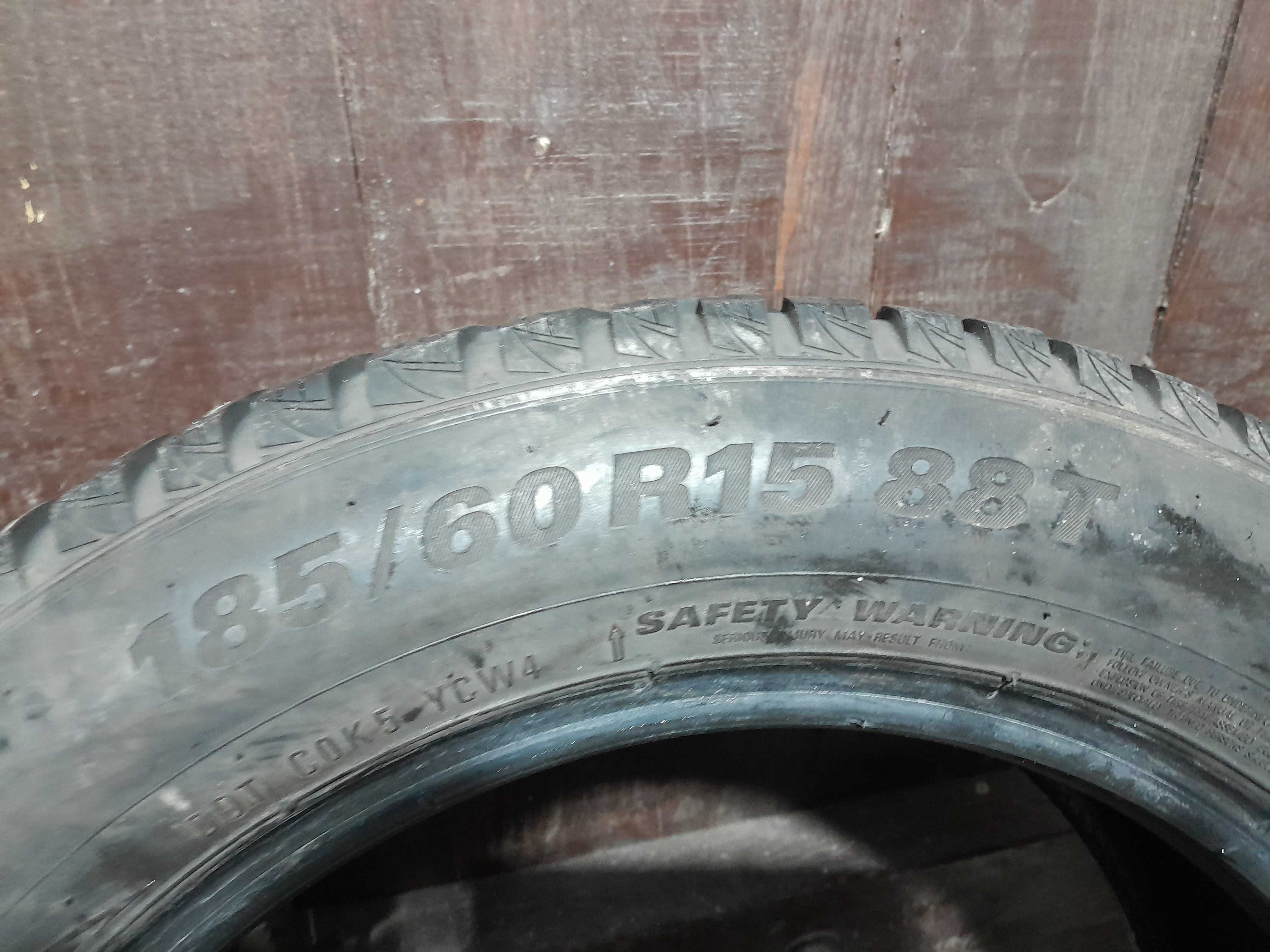 зимова резина r15 185 60 165 65 kumho різноширока 6.5мм шини скати
