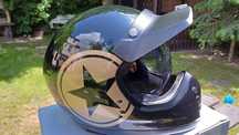 Kask integralny HJC V60 NYX BLACK GOLD czarny złoty RETRO