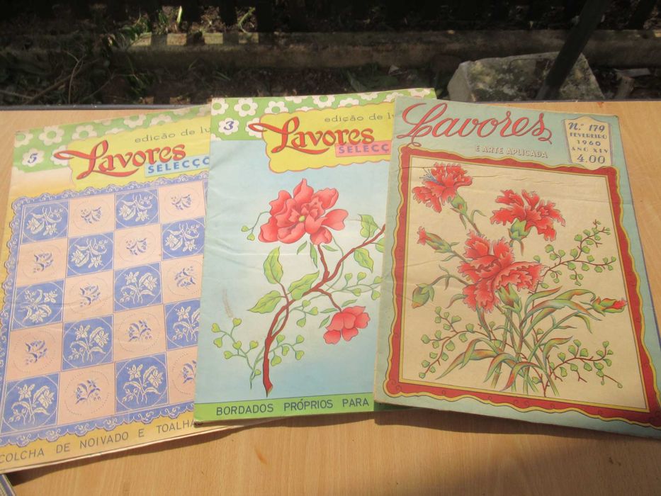 Lote de 16 Revistas antigas " Lavores " anos 1959/60 e 61