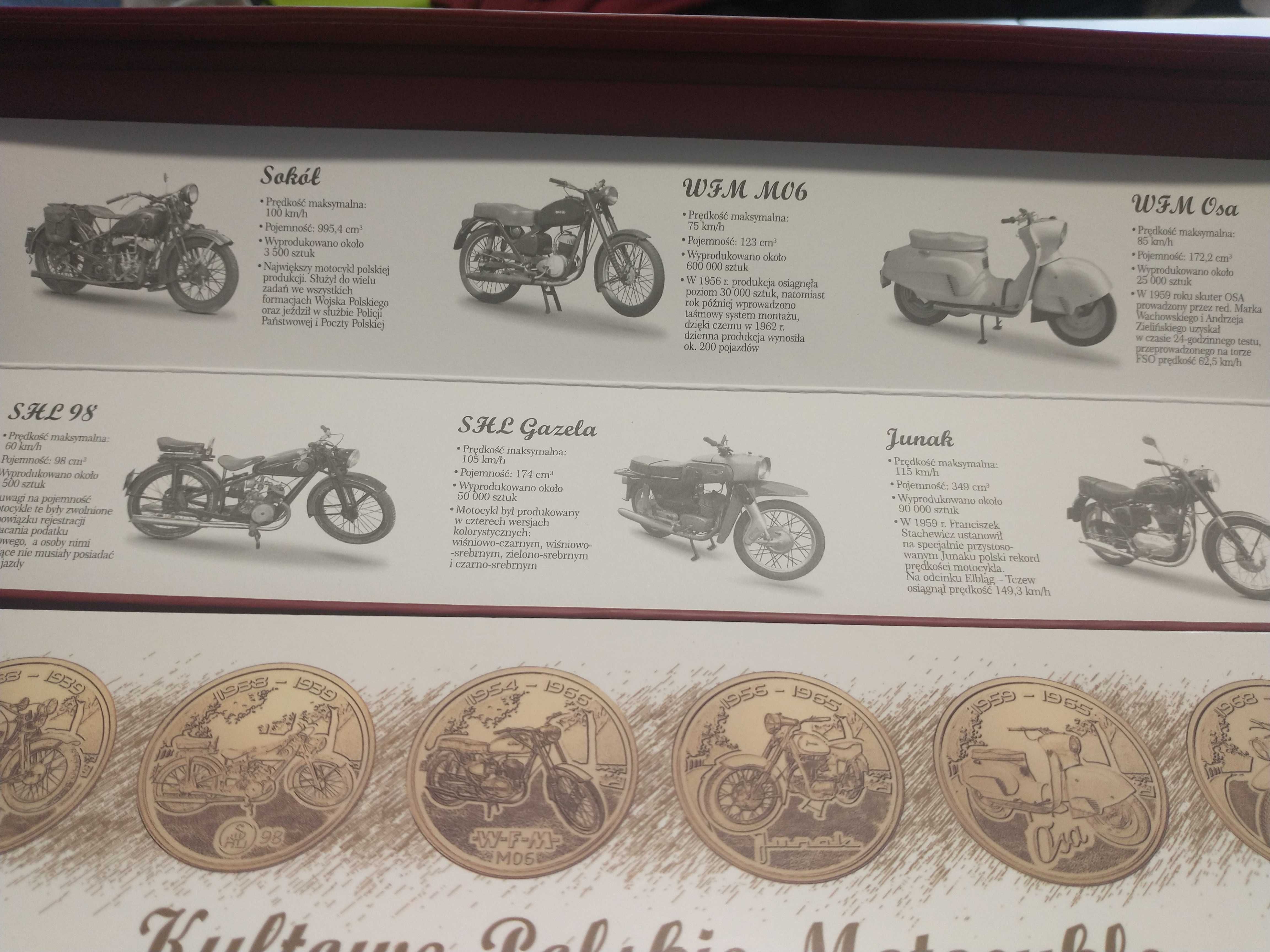 zestaw monety Kultowe Motocykle ORLEN