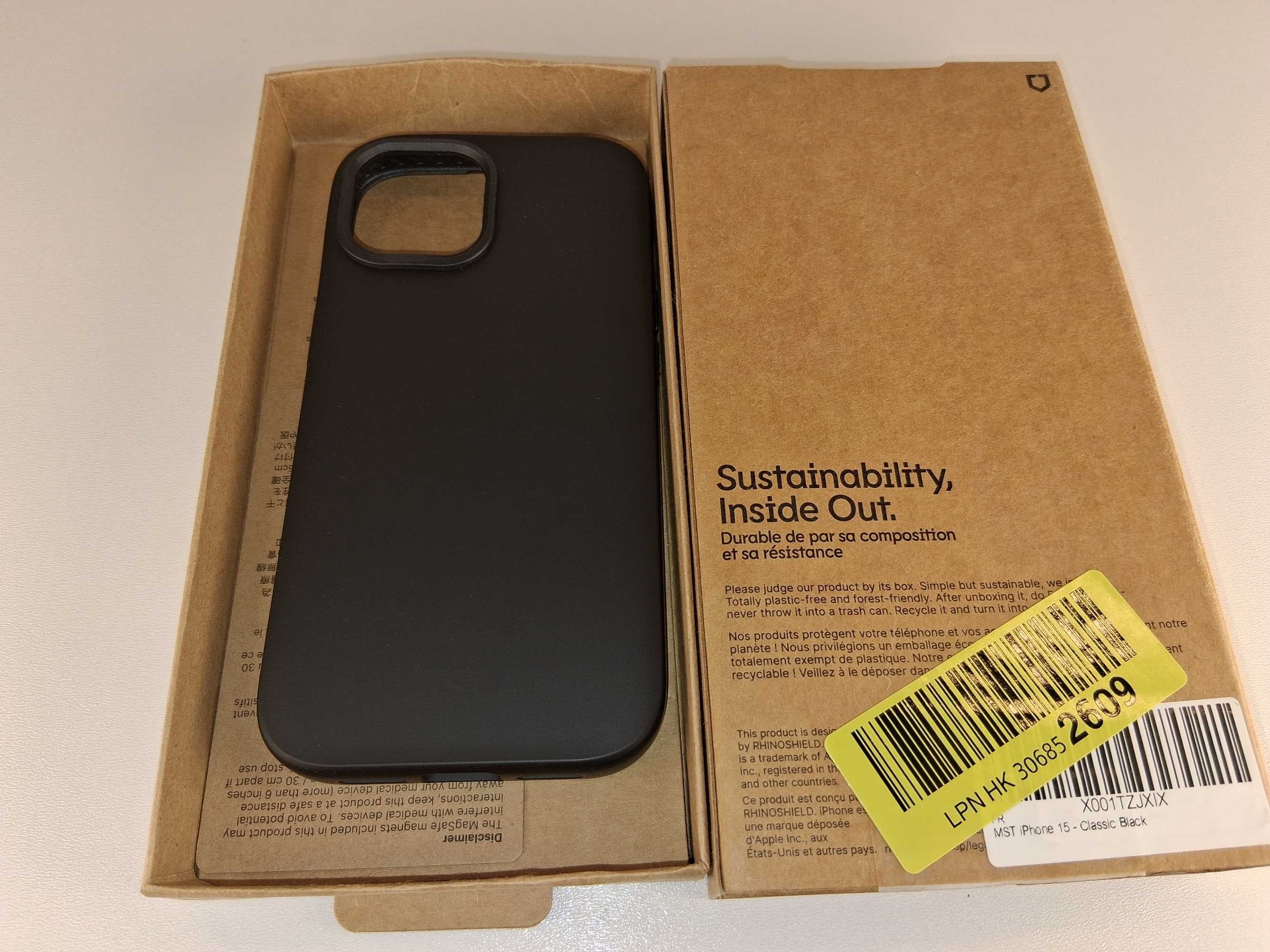 Y001 Etui RhinoShield iPhone 15 Mod NX MagSafe Classic Black