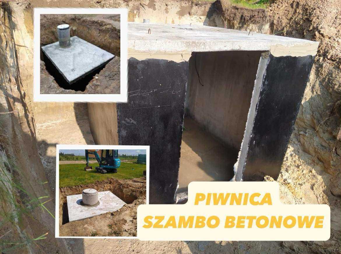 Piwnica Ogrodowa Spiżarka Ziemianka Szambo betonowe