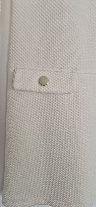 Elegancka biała sukienka tunika M