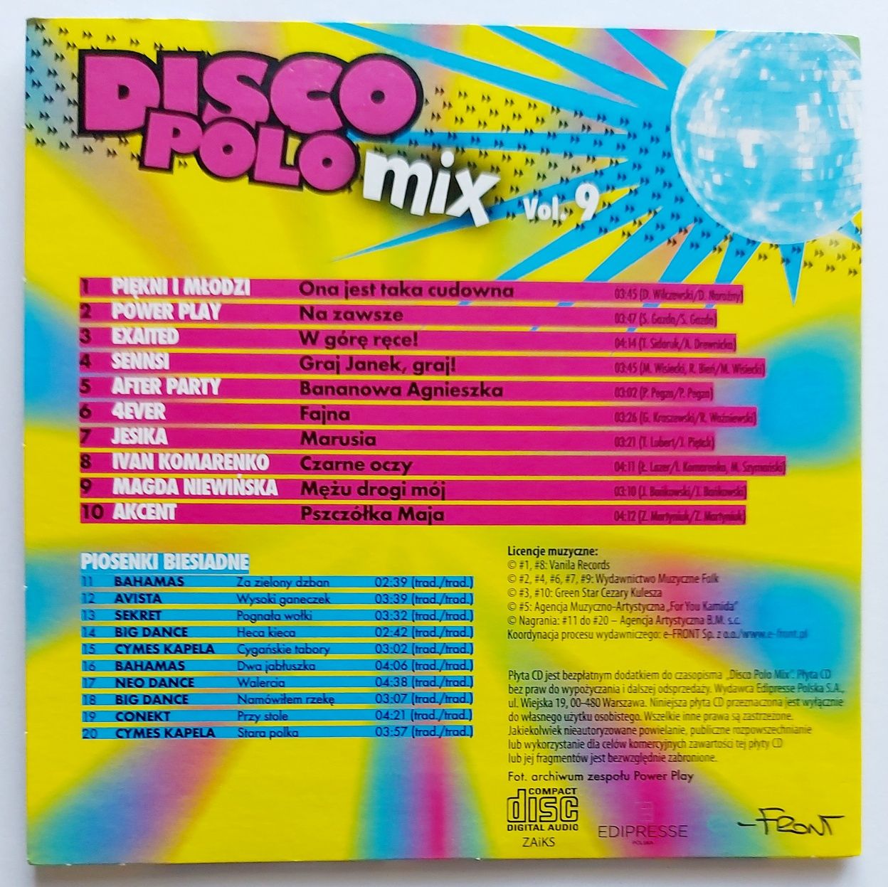Disco Polo Mix vol. 9 Power Play Alter Party Akcent Piękni I  Młodzi