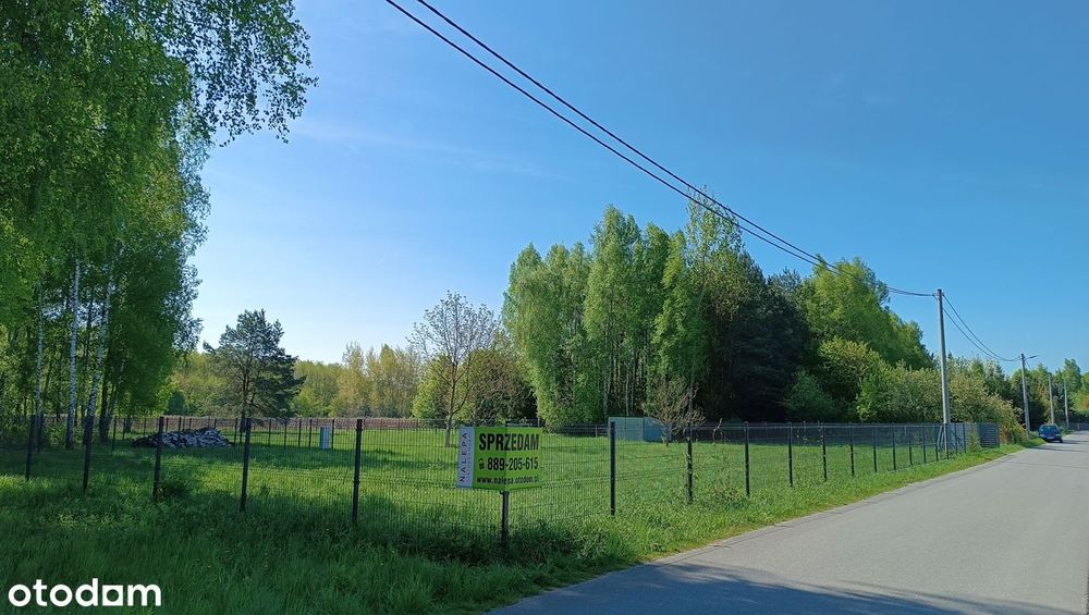 budowlana z PnB + dziennik budowy, ogrodzona, skrzynka z prądem