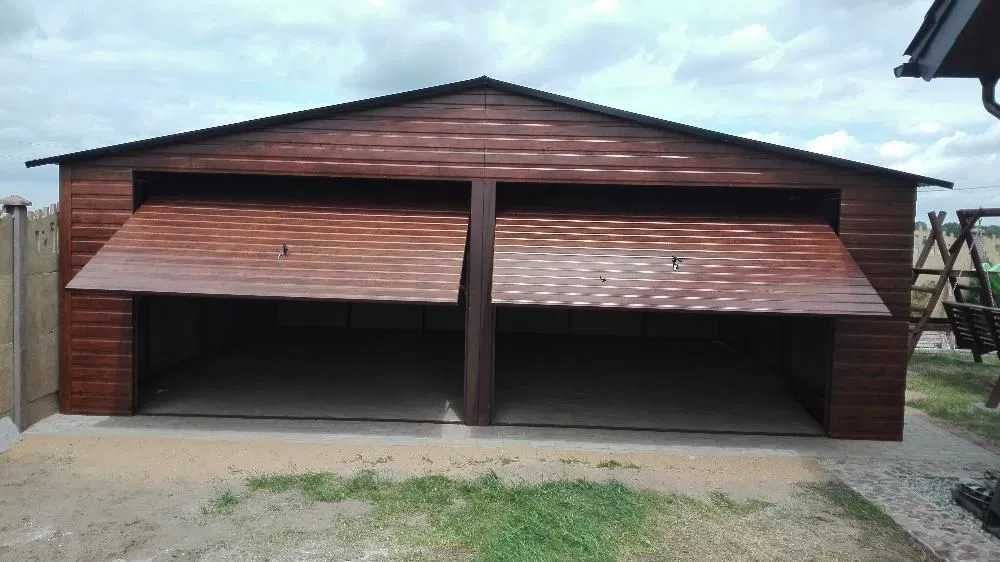 Garaż blaszany 7x6, drewnopodobny, garaże na wymiar 4x6,6x5,6x6,3x5,