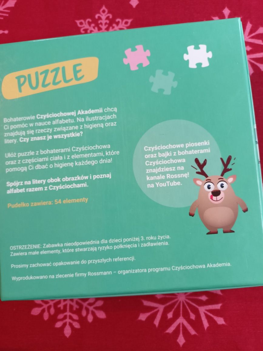 Puzzle literki alfabet