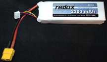 Pakiet Akumulator LIPO 2200mAh 11,1V 20C XT60 Redox - Nowy, nieużywany