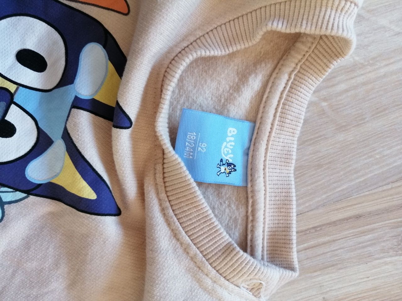 Bezowa bluza dla dziewczynki Bluey Bingo 92