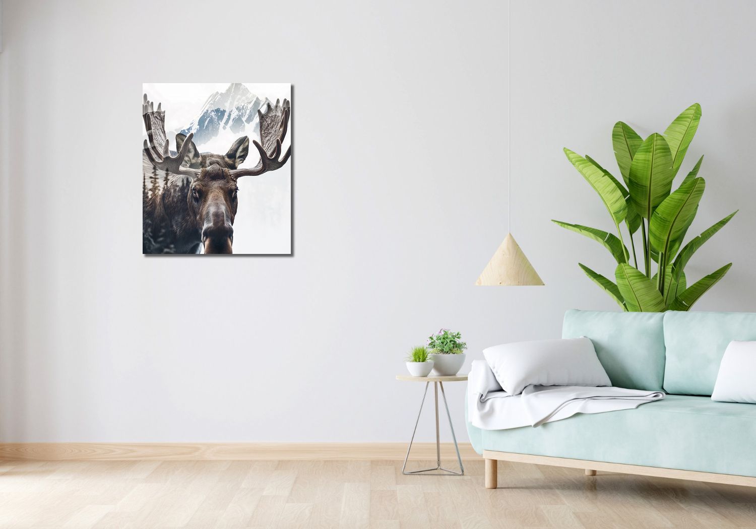 Obraz 60x70cm Łoś Duch Lasu