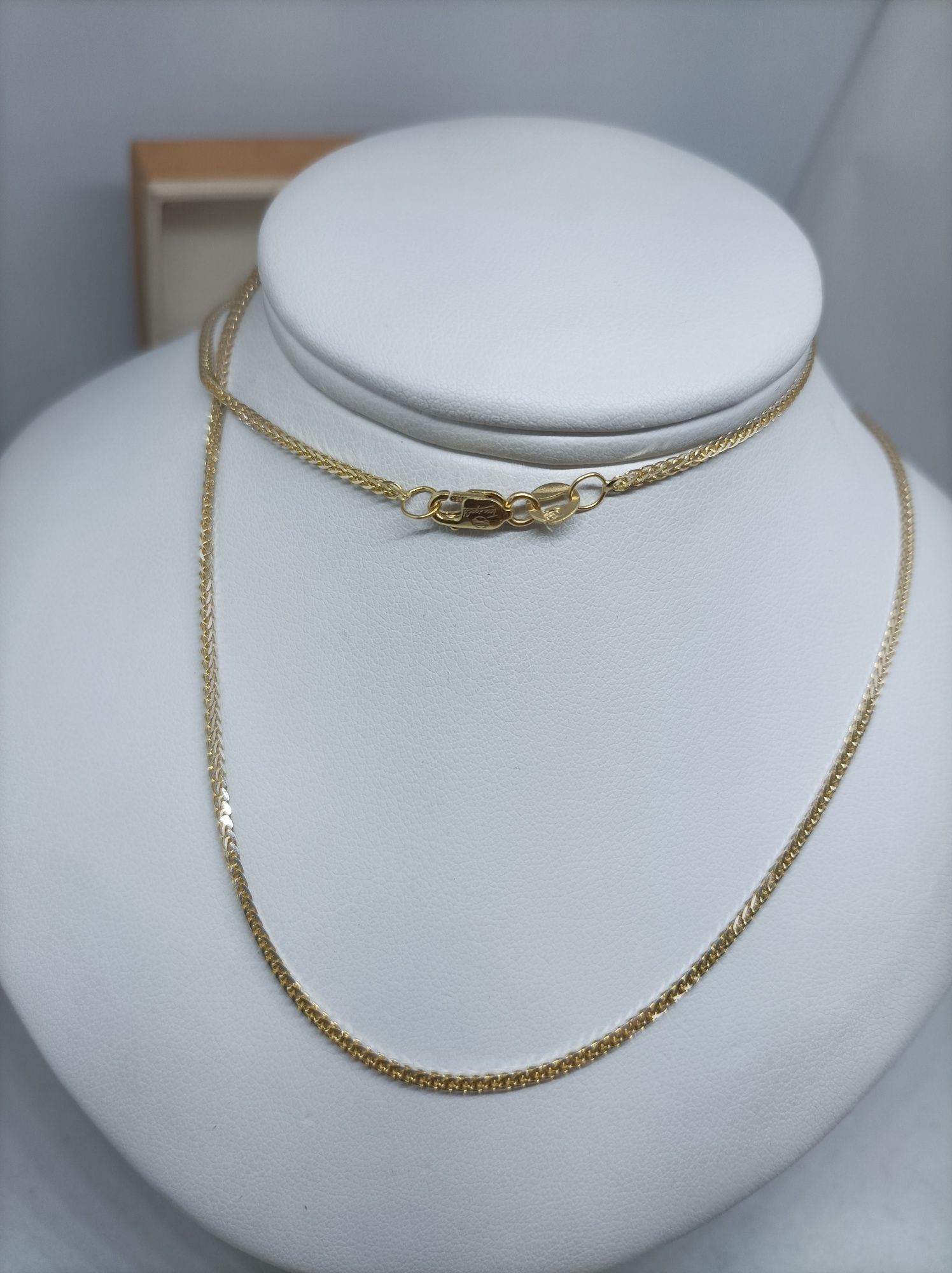 Złoty łańcuszek splot snake złoto 585 długość 55cm