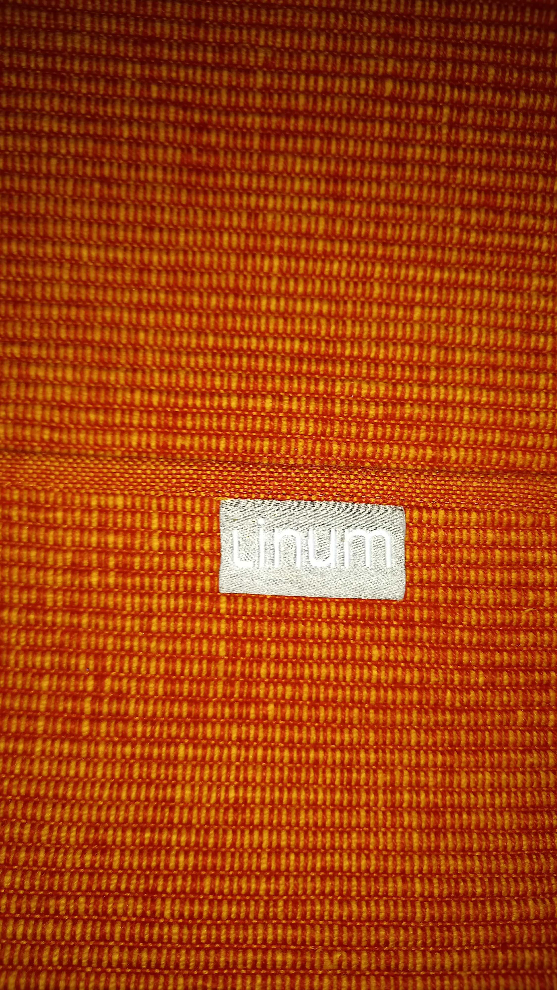 Podkładki na stół z bawełny komplet 4 szt. kolor pomarańczowy 33/43 cm