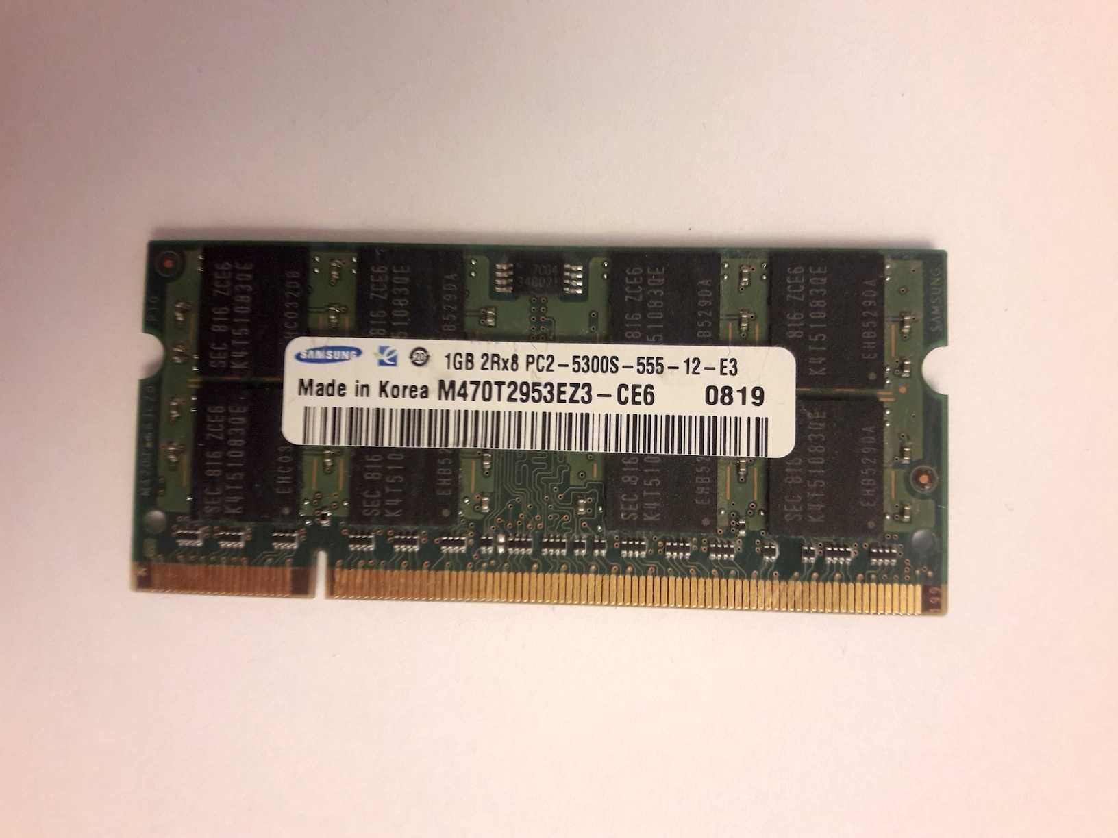 Pamięć RAM DDR2 Samsung 1 GB x2
