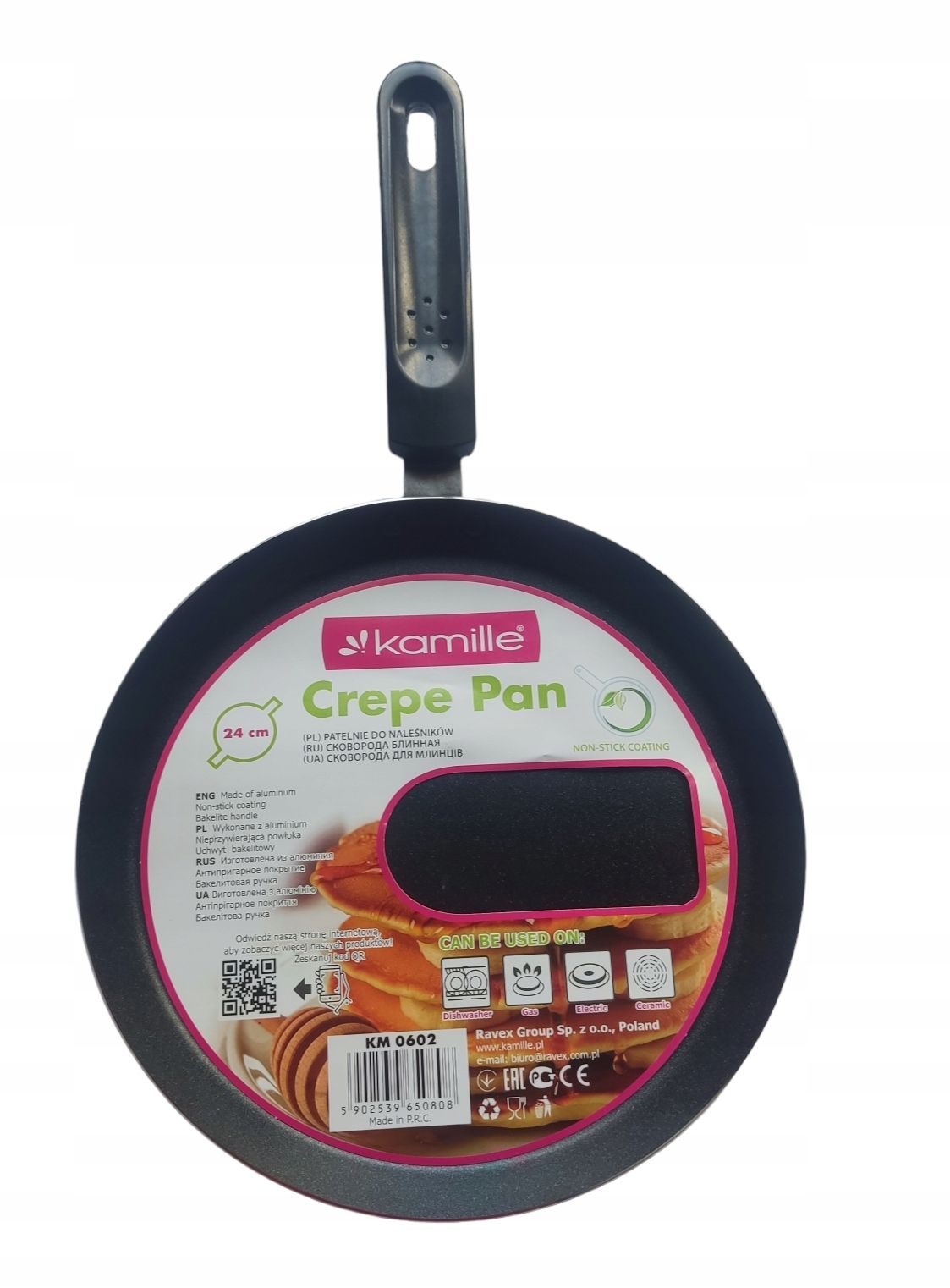 Patelnia do naleśników Kamille 24 cm non-stick (nieprzywierająca)