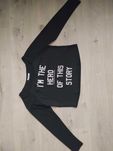 Crop top z długim rękawem
