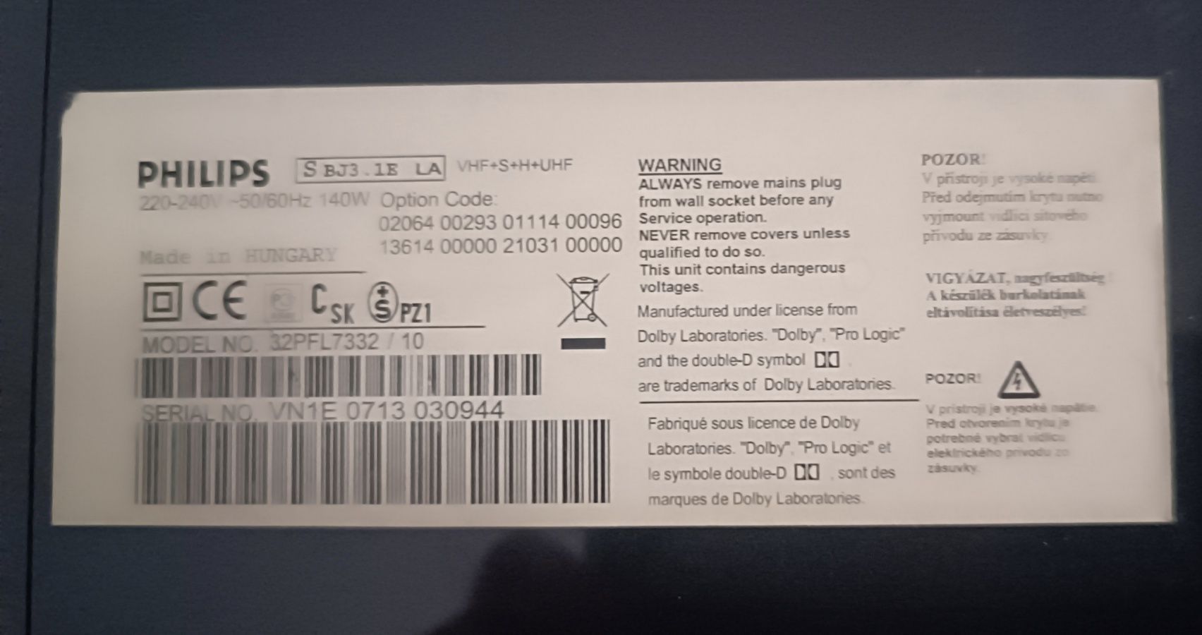 Philips 32pfl7332