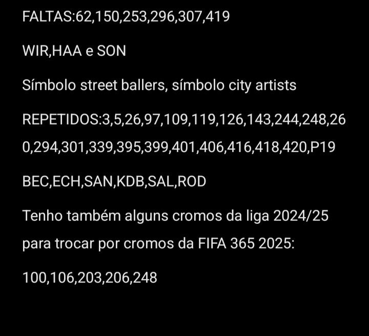 Cromos FIFA 365-10 anos