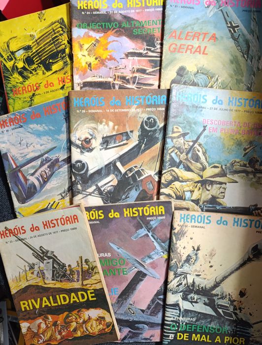 9 revistas HEROIS da HISTÓRIA