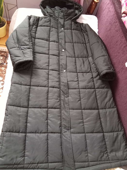 Kurtka -płaszcz, czarna, rozmiar 2XL, Shein