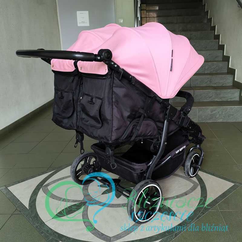 Używany wózek podwójny 2w1 w bdb stanie / Baby Monsters Easy Twin 3.0