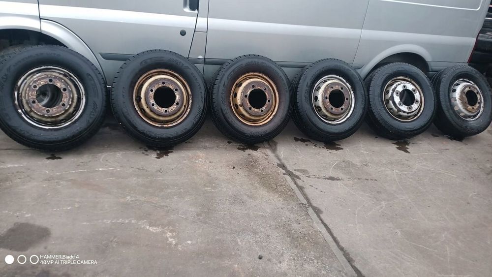 Iveco Daily 70C18 3,0 HPI 14-19r felgi z oponami 6 szt 225/75/R16C bliźniak